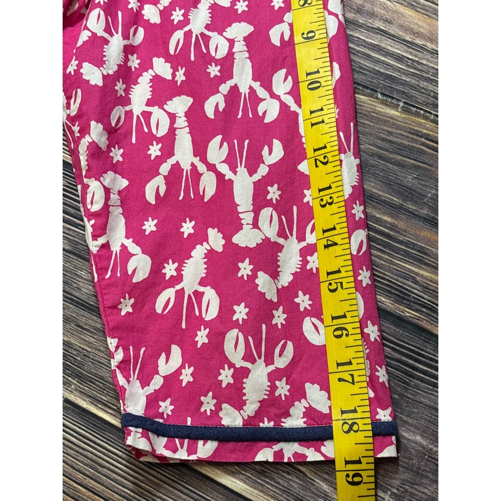 Talbots Tunic Top Womens 1X Pink Lobster Starfish Cotton Nautical 3/4 Sleeve - Picture 9 of 14